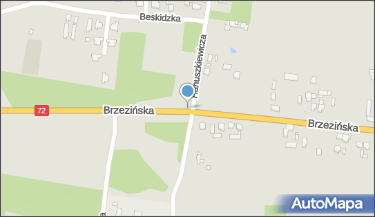 Ryzyko kolizji ze zwierzętami, Brzezińska72, Łódź 92-103, 92-111, 92-118, 92-703, 92-776 - Ryzyko kolizji ze zwierzętami