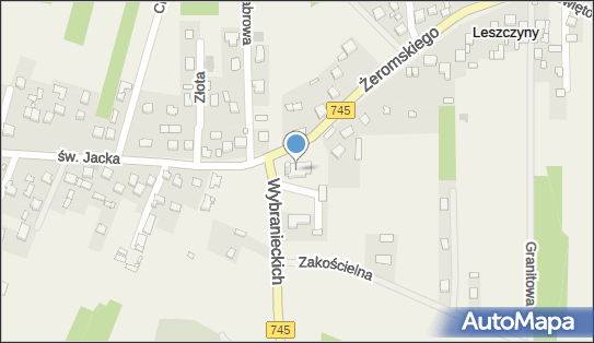 św. Jacka, DW 745, Leszczyny 26-008 - Rzymskokatolicki - Kościół, numer telefonu