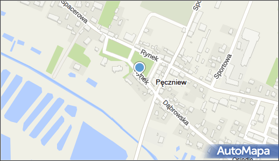 Skrzynka pocztowa, Rynek 10, Pęczniew - Skrzynka pocztowa