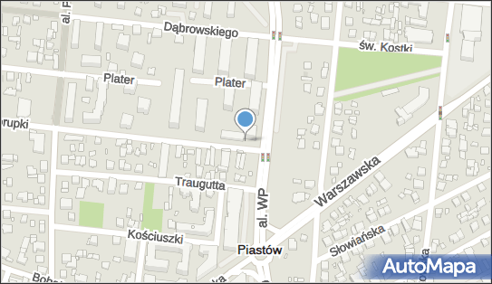 Skrzynka pocztowa, ks. Ignacego Jana Skorupki 2, Piastów - Skrzynka pocztowa