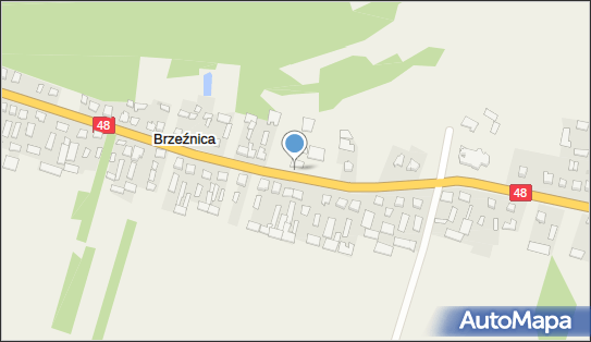 Skrzynka pocztowa, DK 48, Brzeźnica - Skrzynka pocztowa