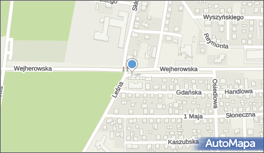 Skrzynka pocztowa, E286, Wejherowska, Strzebielino-Osiedle - Skrzynka pocztowa