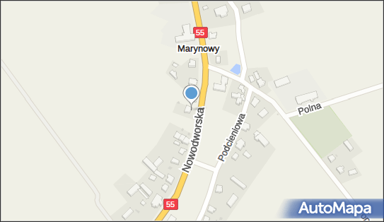 Skrzynka pocztowa, DK 55, Marynowy - Skrzynka pocztowa