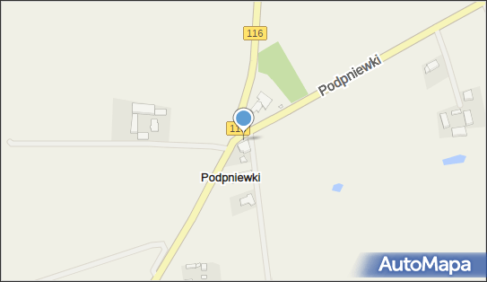 Skrzynka pocztowa, DW 187, Podpniewki - Skrzynka pocztowa