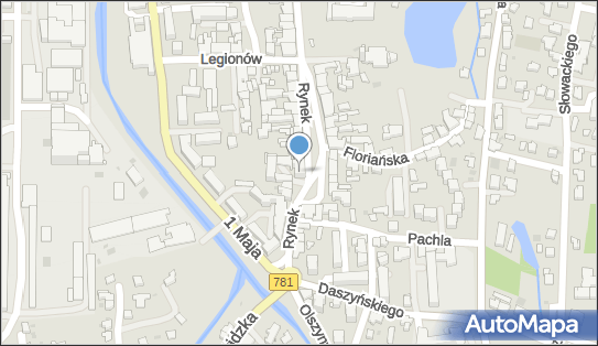 Skrzynka pocztowa, Rynek 15, Andrychów - Skrzynka pocztowa