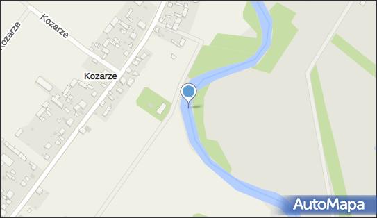 Jaz ruchomy, Kozarze, Kozarze 18-230 - Śluza, Jaz