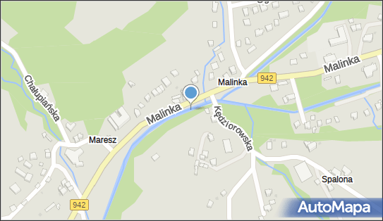 Jaz stały, Malinka942 43, Wisła 43-460 - Śluza, Jaz