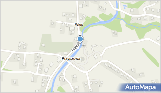 Jaz stały, Przyszowa 371, Przyszowa 34-604 - Śluza, Jaz