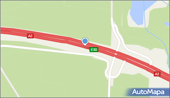 046 SW, A2, E30, Poźrzadło 66-220 - SOS - Telefon