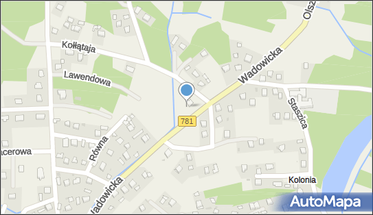 Stacja Kontroli Pojazdów, DW 781, Wadowicka, Jankowice - Stacja Kontroli Pojazdów