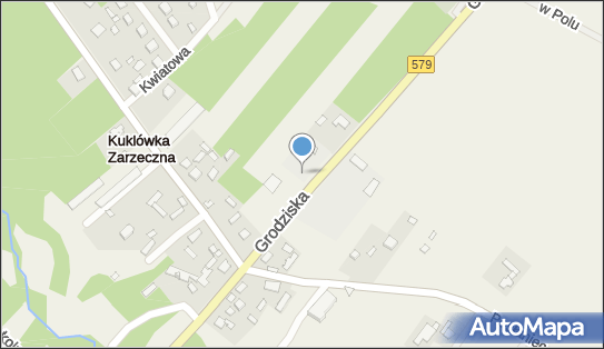 Stacja paliw, DW 579, Grodziska, Kuklówka Zarzeczna - Stacja paliw