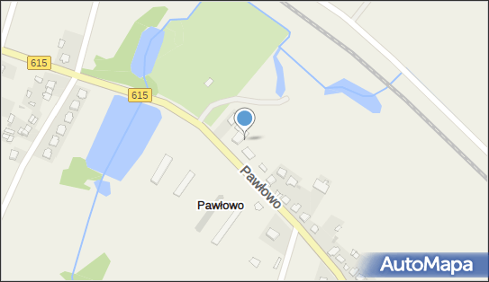 Straż Pożarna, DW 615, Pawłowo - Straż Pożarna