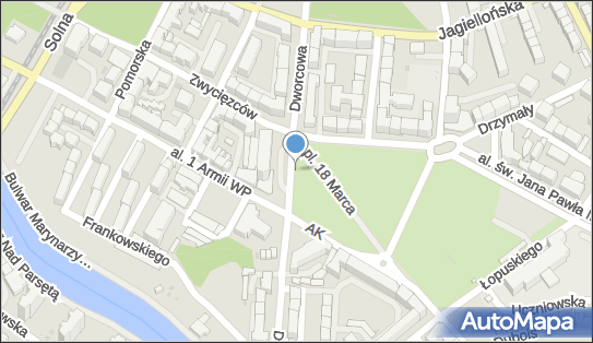 Strefa płatnego parkowania, Dworcowa 10, Kołobrzeg 78-100 - Strefa płatnego parkowania