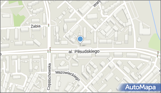 Strefa płatnego parkowania, Aleja marsz. Józefa Piłsudskiego - Strefa płatnego parkowania