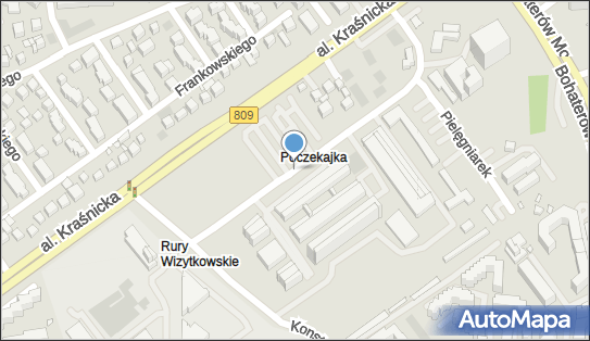 Strefa płatnego parkowania, Pielęgniarek, Lublin 20-708 - Strefa płatnego parkowania