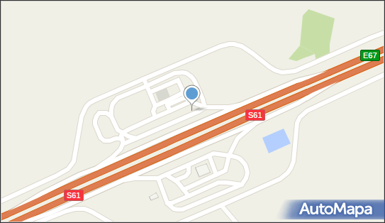 MOP Rudniki Północ, E67, S61, Koniecbór - TIR - Parking