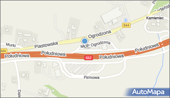 Parking TIR, PołudniowaS52E75, Ogrodzona 43-426 - TIR - Parking