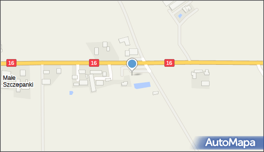 Parking TIR, DK 16, Wybudowanie Łasińskie - TIR - Parking