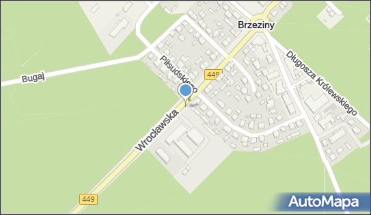 nr 13878, DW 449, Brzeziny - Trafostacja