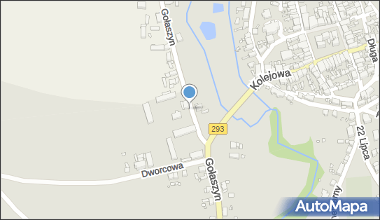 nr 6243, DW 293, Gołaszyn, Nowe Miasteczko - Trafostacja