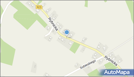 nr R4719, DW 923, Rybnicka, Raszczyce - Trafostacja