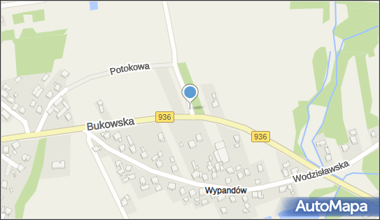 nr W811, DW 936, Bukowska, Syrynia - Trafostacja