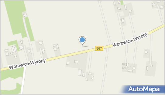 Trafostacja, DW 567, Worowice-Wyroby - Trafostacja