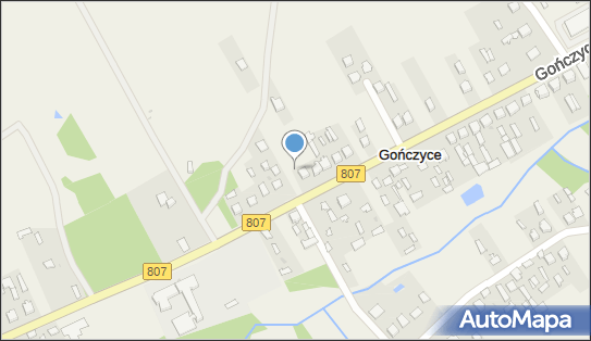Trafostacja, DW 807, Gończyce 4, Gończyce - Trafostacja