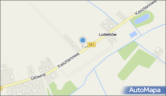 Trafostacja, DW 683, Kasztanowa, Ludwików - Trafostacja