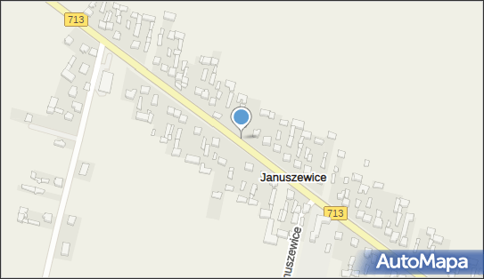 Trafostacja, DW 713, Januszewice - Trafostacja