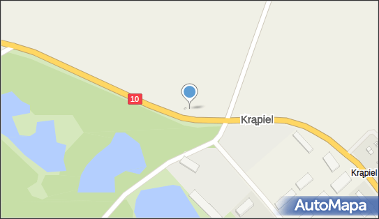 Trafostacja, DK 10, Krąpiel - Trafostacja