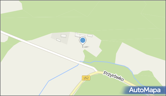 Trafostacja, DW 152, Przyrówko - Trafostacja