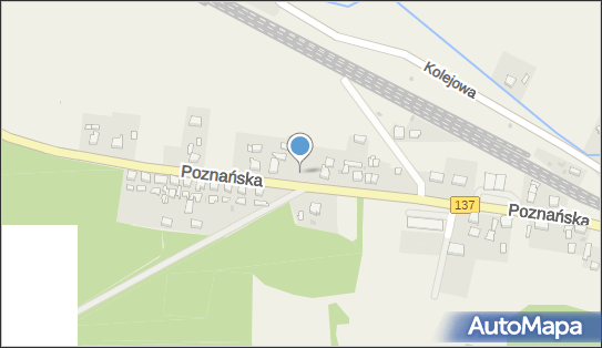 Trafostacja, DW 137, Poznańska, Trzemeszno Lubuskie - Trafostacja