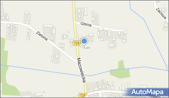 Trafostacja, DW 726, Rzeczyca - Trafostacja