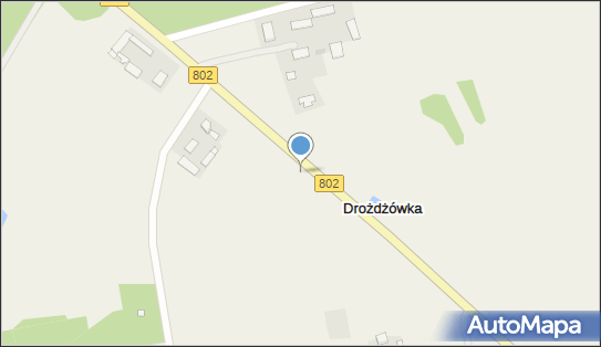 Trafostacja, DW 802, Drożdżówka - Trafostacja