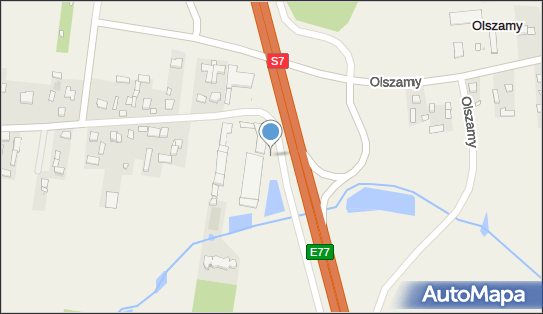 Trafostacja, DK E777, Olszamy - Trafostacja