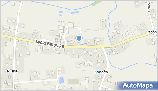 Trafostacja, DW 964, Wola Batorska - Trafostacja