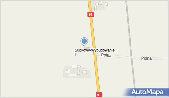 Trafostacja, DK E751, Subkowy-Wybudowanie I - Trafostacja