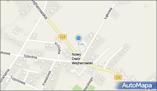 Trafostacja, DW 218, Nowy Dwór Wejherowski - Trafostacja