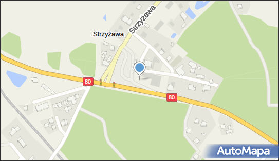 Trafostacja, DK 80, Strzyżawa - Trafostacja