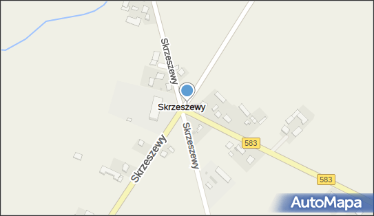 Trafostacja, DW 583, Skrzeszewy - Trafostacja