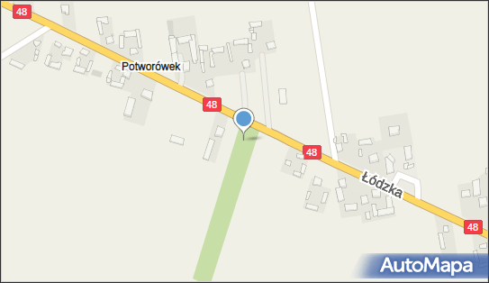 Trafostacja, DK 48, Potworówek - Trafostacja