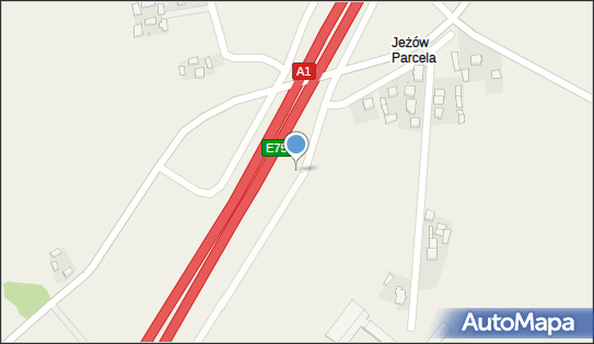 Trafostacja, DK E751, Parcela Jeżów - Trafostacja