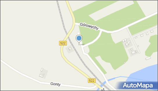 Trafostacja, DW 522, Popówko - Trafostacja
