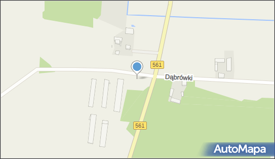 Trafostacja, DW 561, Dąbrówki - Trafostacja