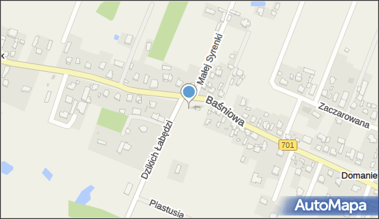 Trafostacja, DW 701, Domaniew - Trafostacja