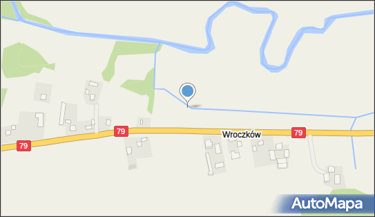 Trafostacja, DK 79, Wroczków - Trafostacja