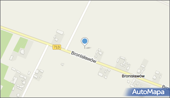 Trafostacja, DW 713, Bronisławów - Trafostacja