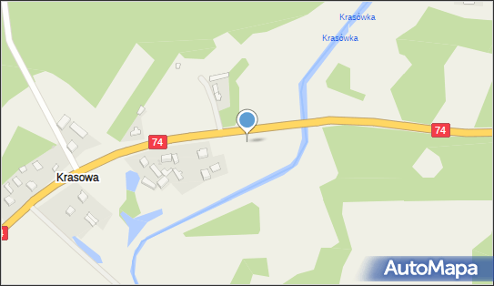 Trafostacja, DK E678, Krasowa - Trafostacja