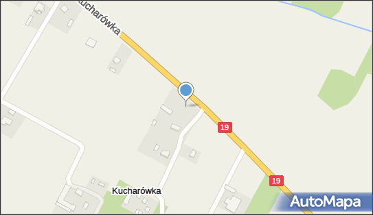 Trafostacja, DW 19, Kucharówka - Trafostacja